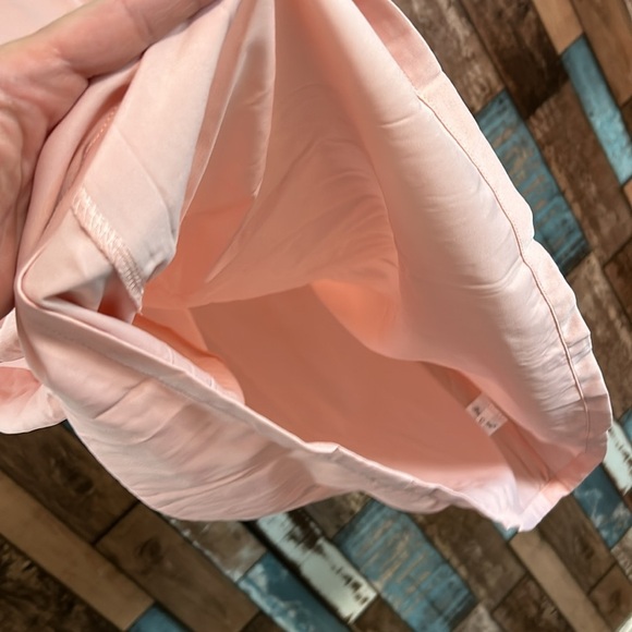 Large pink tie sleeve knee length zip back dress - Picture 5 of 14